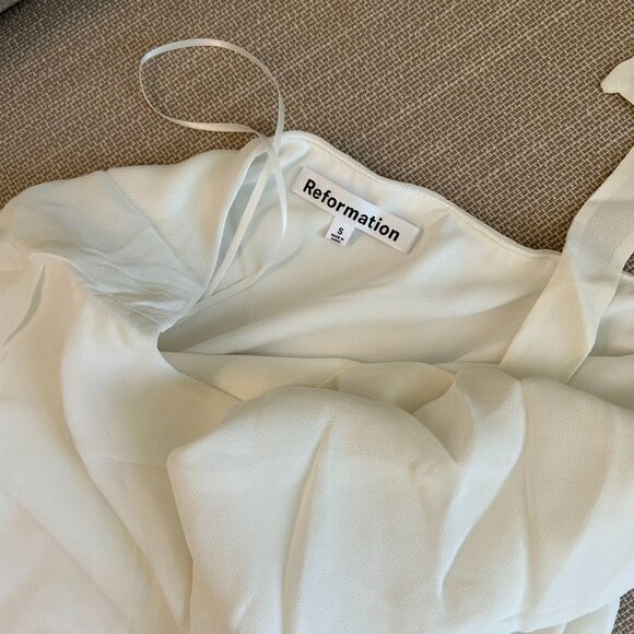 Reformation Cream Mini Dress - Picture 5 of 8